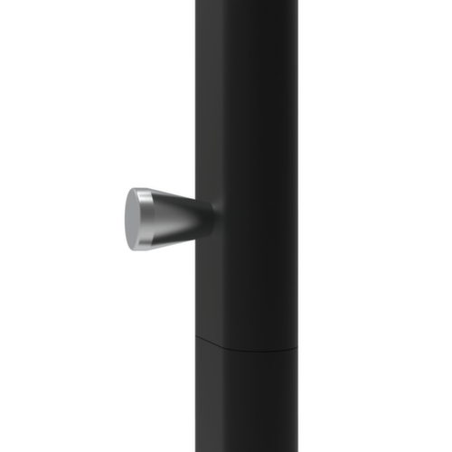 MAUL Appendiabiti MAULsalsa, con 8/2 ganci, RAL9004 nero segnale