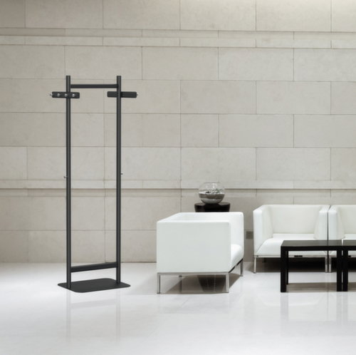 MAUL Appendiabiti MAULsalsa, con 8/2 ganci, RAL9004 nero segnale