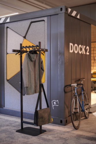 MAUL Appendiabiti MAULsalsa, con 8/2 ganci, RAL9004 nero segnale