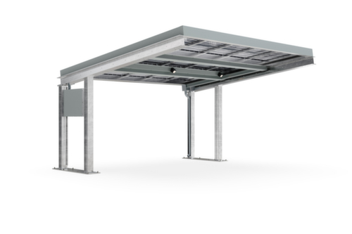 Tettoia per veicoli SolarCover con tettoia solare