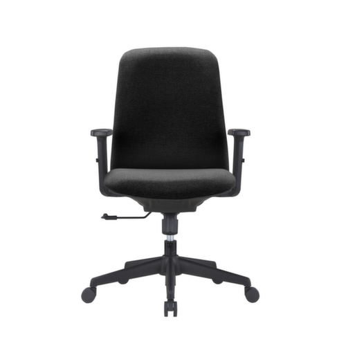 UDOBÄR Sedia girevole per ufficio Basic con braccioli, nero