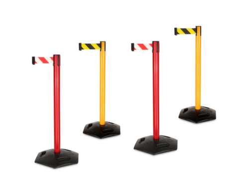 UDOBÄR Colonnine di avvertimento con nastro set da 2, altezza x larghezza 955 x 490 mm