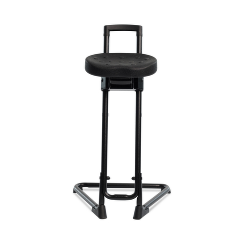 UDOBÄR Sgabello di sostegno girevole con ritorno automatico, altezza sedile 610 - 830 mm