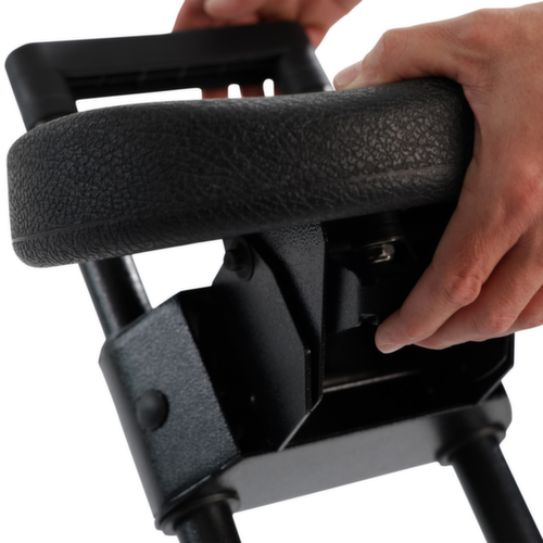 UDOBÄR Sgabello di sostegno girevole con ritorno automatico, altezza sedile 610 - 830 mm