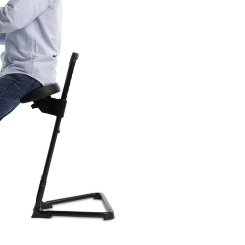 UDOBÄR Sgabello di sostegno girevole con ritorno automatico, altezza sedile 610 - 830 mm