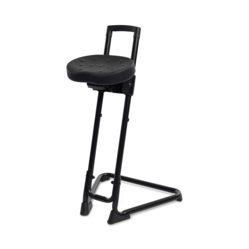 UDOBÄR Sgabello di sostegno girevole con ritorno automatico, altezza sedile 610 - 830 mm