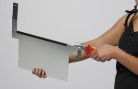 Portaetichette a gancio