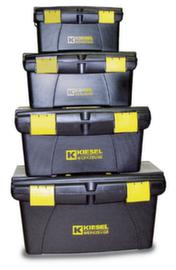 Set di attrezzi/materiali con 4 scatole