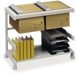 Carrello portadocumenti a sospensione, grigio luce