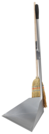 Flora Pala e scopa in piedi Dusty Compact 40 con setole in paglia di riso, larghezza di pulizia 250 mm
