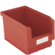 BITO contenitori a bocca di lupo impilabili adatti a carichi elevati, rosso, profondità 350 mm, polipropilene