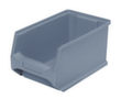 contenitori a bocca di lupo Grip con pavimento bullonato, grigio, profondità 235 mm, polipropilene