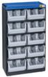 Allit modulo a cassetti extra robusto VarioPlus Pro 53/20, 10 cassetto(i), nero/blu/bianco traslucido