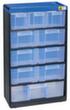 Allit modulo a cassetti extra robusto VarioPlus Pro 53/21, 10 cassetto(i), nero/blu/bianco traslucido