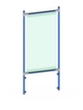 fetra Parete di protezione igienica per carrelli da trasporto, altezza x larghezza 1410 x 571 mm