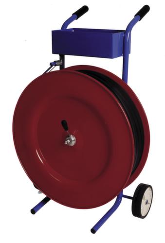 Dispenser per reggiatura PP su rotolo grande