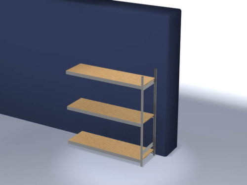 hofe Scaffale a grande campata con ripiani in legno