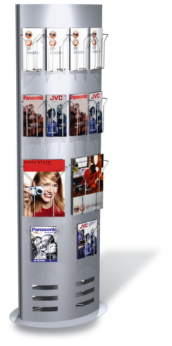 Colonna informativa bifacciale, altezza x larghezza x profondità 1650 x 600 x 320 mm