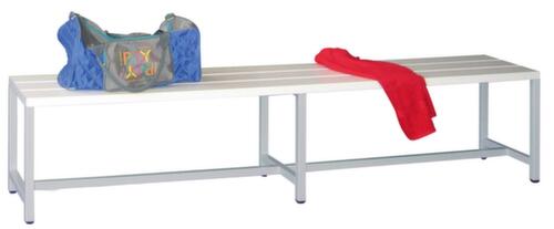 PAVOY Panchina fasciatoio Basis grigio chiaro con doghe in plastica
