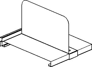META Divisori a mensola per scaffale portadocumenti