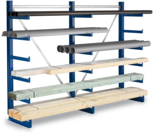 META Scaffalature cantilever universali Atlas ST, su un lato - concepito per la collocazione sulla parete, altezza 2000 mm, 6 piani