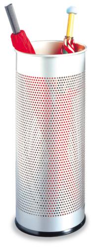 Durable Supporto per cestino dei rifiuti/ombrello, 28,5 l, argento metallizzato