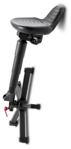 meychair Aiuto pieghevole in piedi Futura Allround, altezza sedile 590 - 780 mm, telaio nero