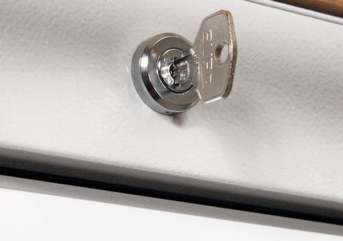 Bedrunka + Hirth Banco da lavoro con struttura in molti colori e piani diversi