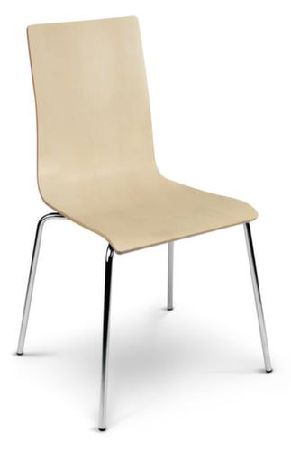 Nowy Styl Sedia a scocca in legno con struttura a 4 gambe