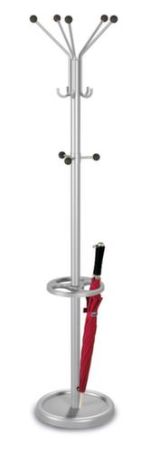 Appendiabiti, con 8/5 ganci, alluminio argentato