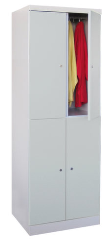 PAVOY Armadietto a doppio livello Basis Plus con 2x2 scomparti, larghezza scomparto 300 mm