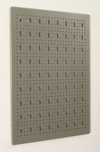 Allit Piastra forata StorePlus Flex M 60 per il montaggio a parete, altezza x larghezza 595 x 400 mm, grigio argento