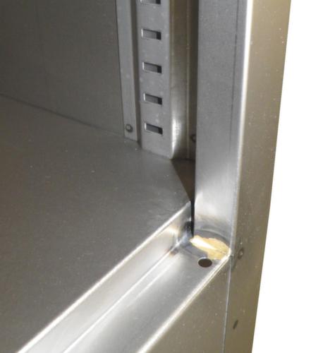 PAVOY Armadio per cartelle/vestiti Basis grigio chiaro con ripiani