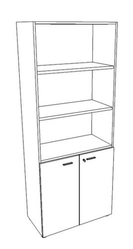 Quadrifoglio Armadio combinato T45 con 5 altezze di cartelle