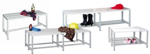 PAVOY Panchina fasciatoio Basis grigio chiaro con doghe in plastica