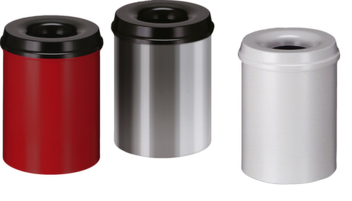 Cestino in acciaio autoestinguente