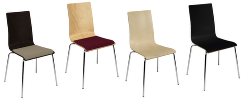 Nowy Styl Sedia a scocca in legno con struttura a 4 gambe