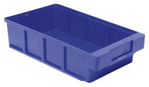 Scatola per scaffali con impugnatura ergonomica incassata