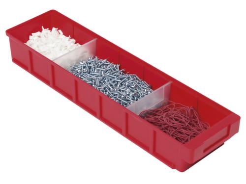 Scatola per scaffali con impugnatura ergonomica incassata