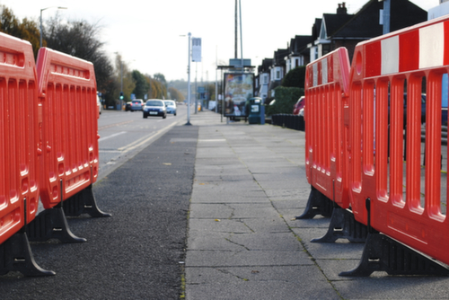 Moravia Griglia di protezione MORION con strisce riflettenti, altezza x larghezza 1000 x 2000 mm