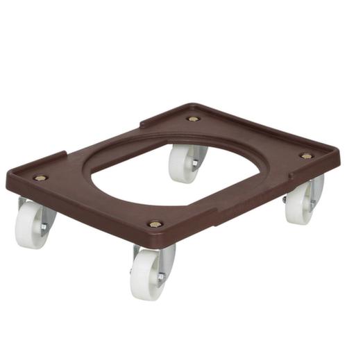 Telaio per distributore di ingredienti, plastica marrone