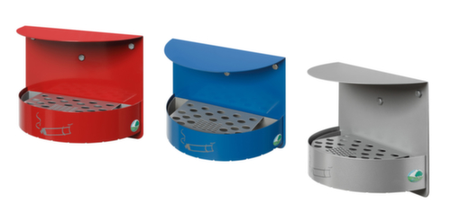 VAR Posacenere a muro H 23 con tettuccio di protezione