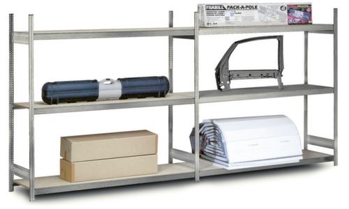 hofe Scaffale a grande campata con ripiani in legno