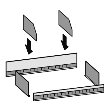 hofe Divisorio per scaffalature senza viti