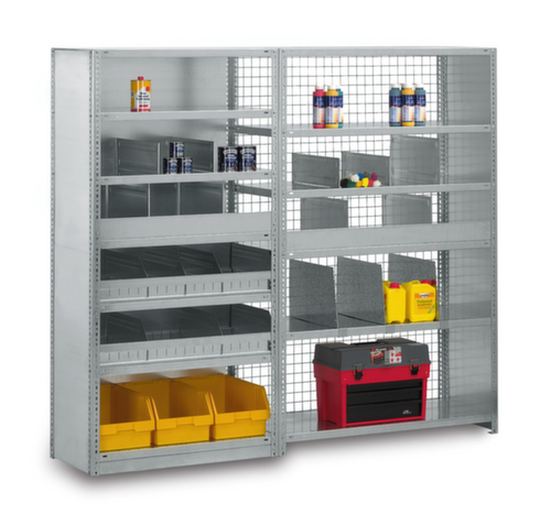 hofe Ripiano avvitabile, 5 ripiani, RAL7035 grigio luce