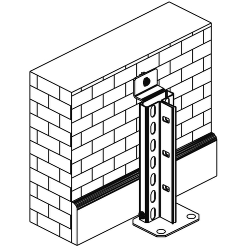 META Ancoraggio a muro per Scaffale annesso