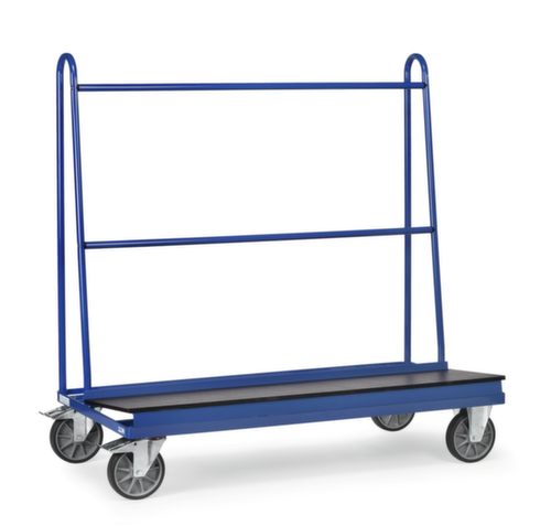 fetra Carrello porta pannelli con telaio di alimentazione, carico max. 500 kg, lunghezza x larghezza superficie di carico 1500 x 400 mm
