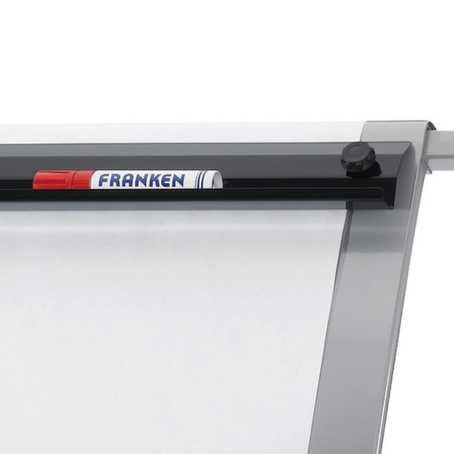 Franken lavagna portablocco mobile Pro Mobil con fermafogli,altezza 1630 - 1950 mm