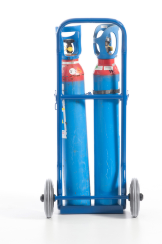 Rollcart Carrello portabottiglie, per bombola 2 x 10 l, gommatura in TPE