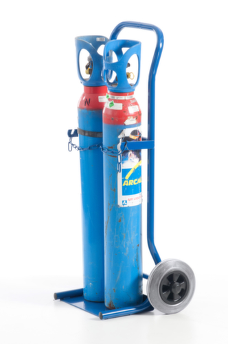 Rollcart Carrello portabottiglie, per bombola 2 x 10 l, gommatura in TPE
